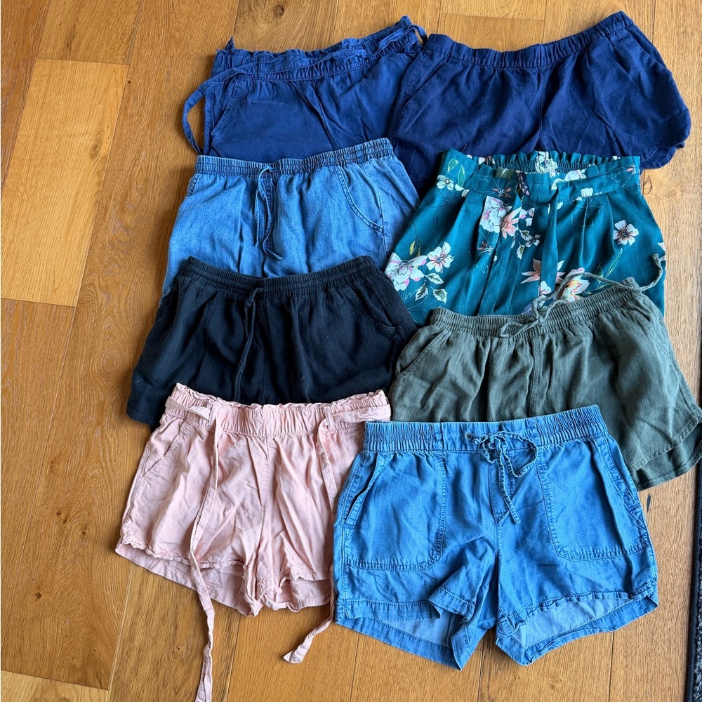 GAP Women's High Waist Shorts - Blue, Pink, Green, Black